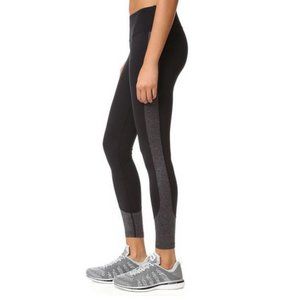 PRISMSPORT ACTIVEWEAR WORKOUT LEGGINGS BLACK GRAY